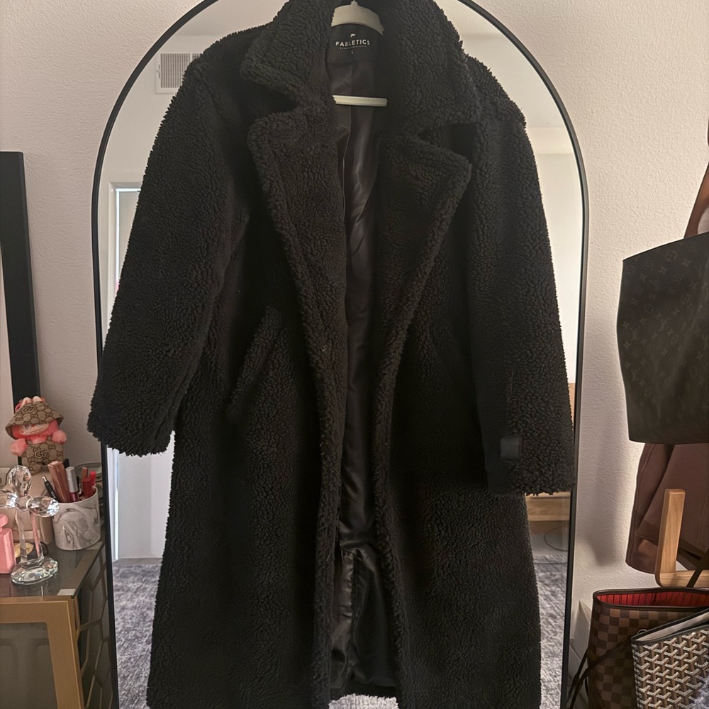 Fabletics Black Teddy Jacket